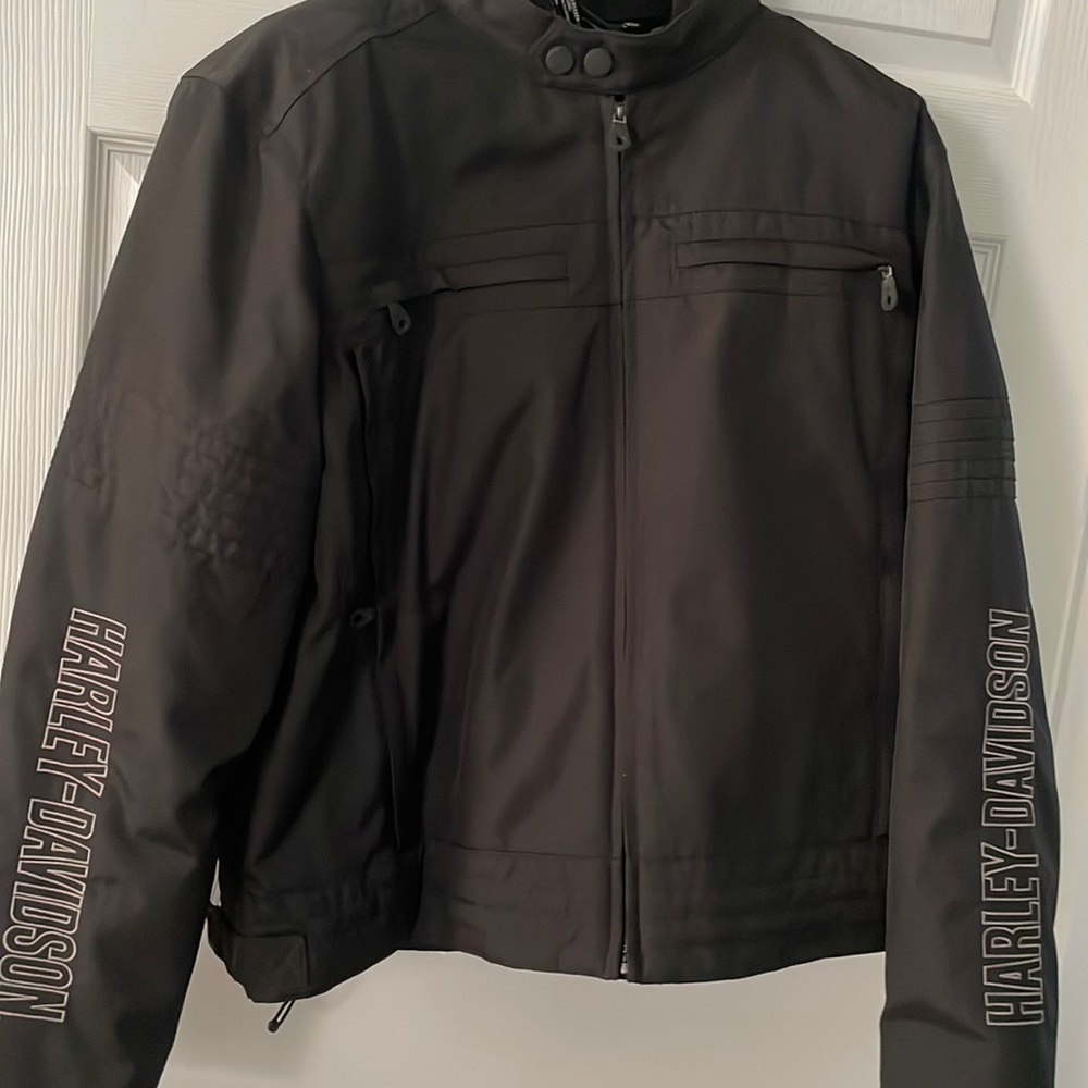 padded HD motorcycle jacket with hood